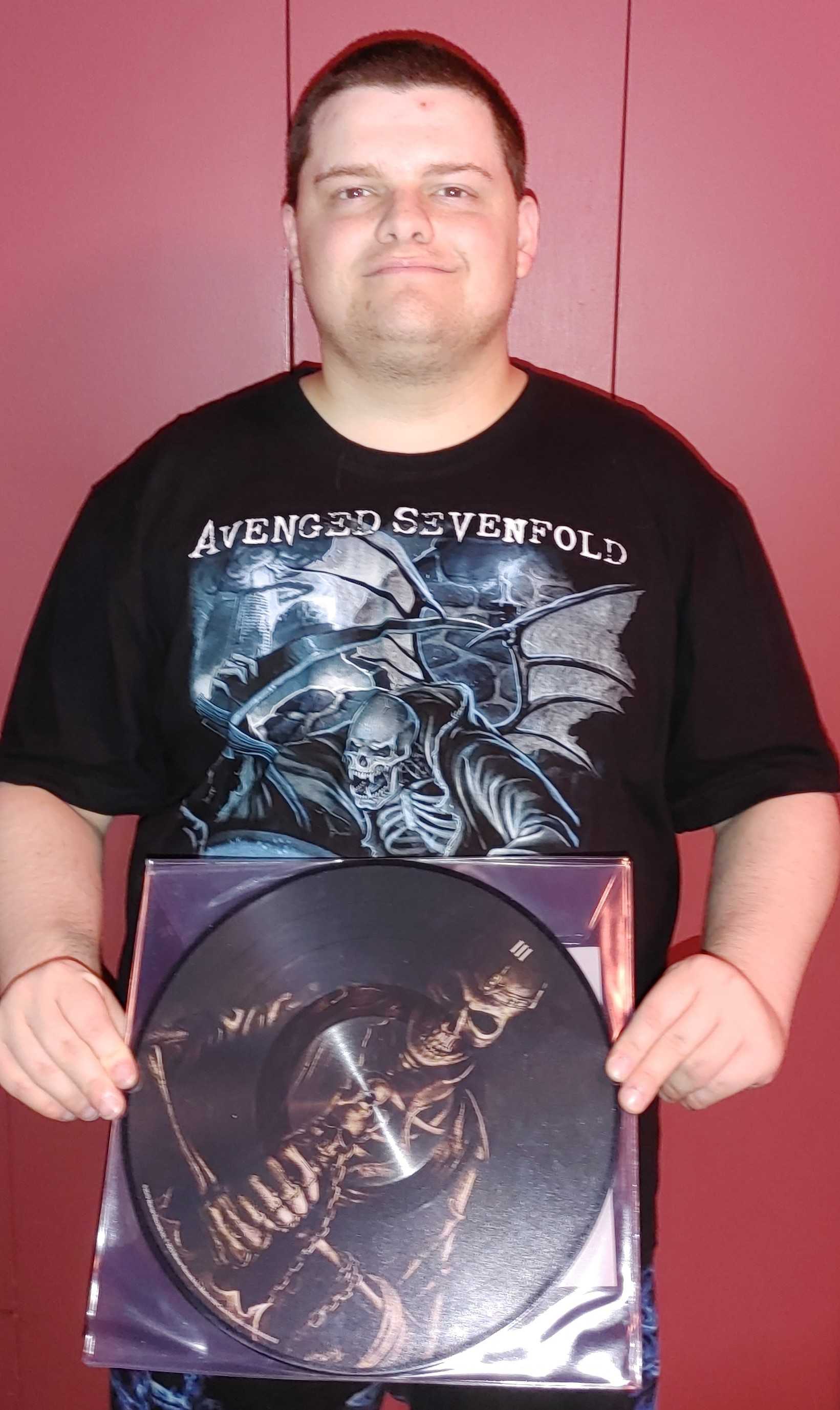 Me With Dad's Copy Of Hail To The King On Vinyl 2.jpg