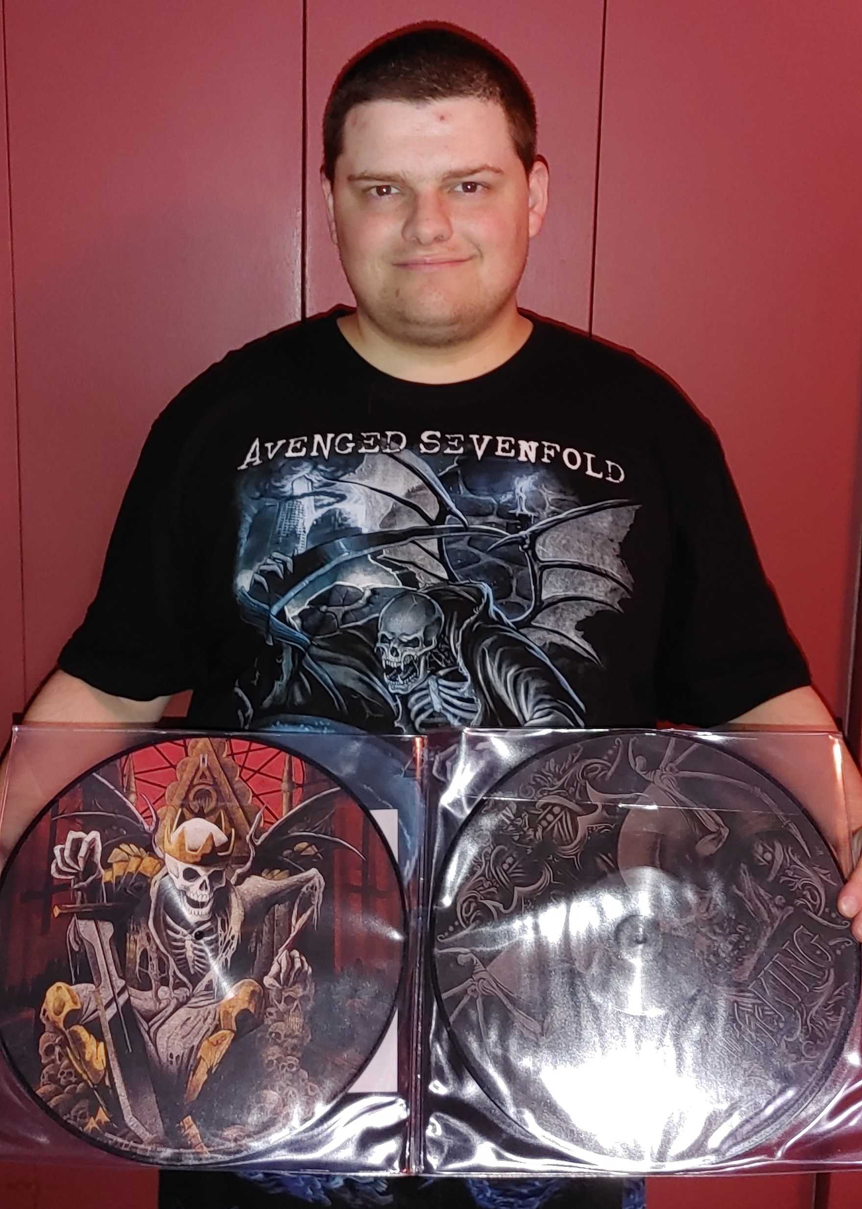 Me With Dad's Copy Of Hail To The King On Vinyl 3.jpg