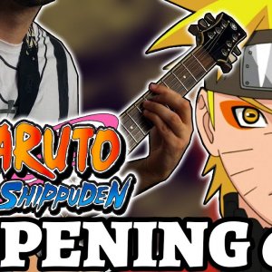 NARUTO SHIPPUDEN - OPENING 6 (Guitar Cover by Luca Saccomando [FLOW – SIGN])