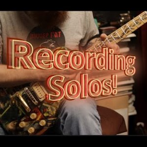 Recording solos for an original song.