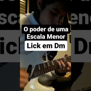 Shred Lick in Dm (Slow and Fast) #shorts